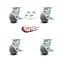 Service Caster 5 Inch Thermoplastic Rubber Caster Set with Roller Bearing and Brake/Swivel Lock SCC-30CS520-TPRRD-TLB-BSL-4 - alternate 4